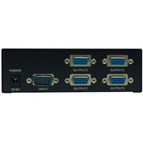 Eaton Tripp Lite Series 4-Port VGA/SVGA Video Splitter with Signal Booster, High Resolution Video, 350MHz, (HD15 M/4xF) — B114-004-R