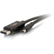 C2G Mini DisplayPort to DisplayPort Adapter Cable - 6ft, 4K 30Hz, Black — 54301