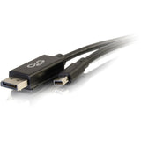 C2G Mini DisplayPort to DisplayPort Adapter Cable - 6ft, 4K 30Hz, Black — 54301