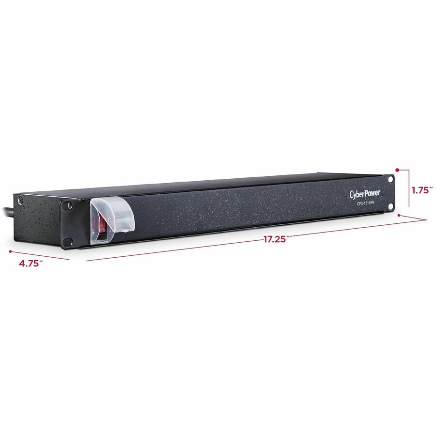 CyberPower CPS1215RM Single Phase 100 - 120 VAC 15A Basic PDU — CPS-1215RM