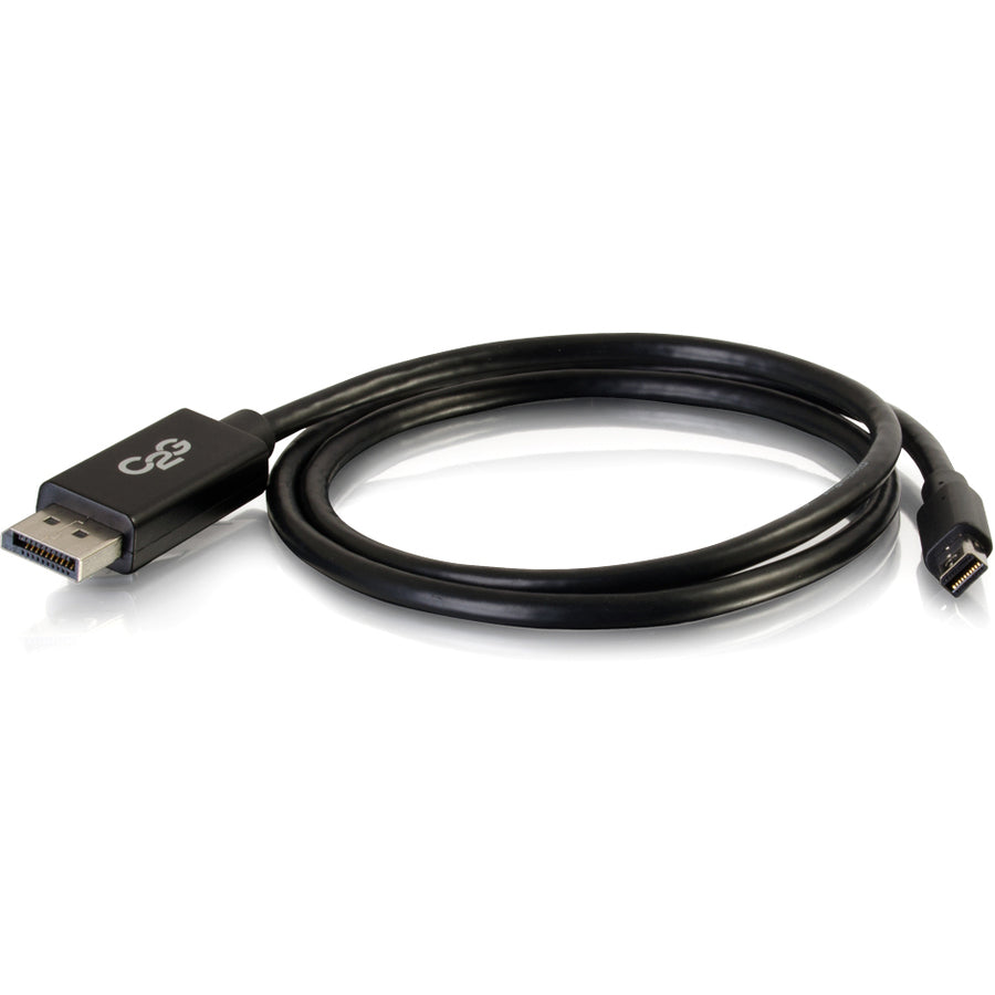 C2G Mini DisplayPort to DisplayPort Adapter Cable - 6ft, 4K 30Hz, Black — 54301