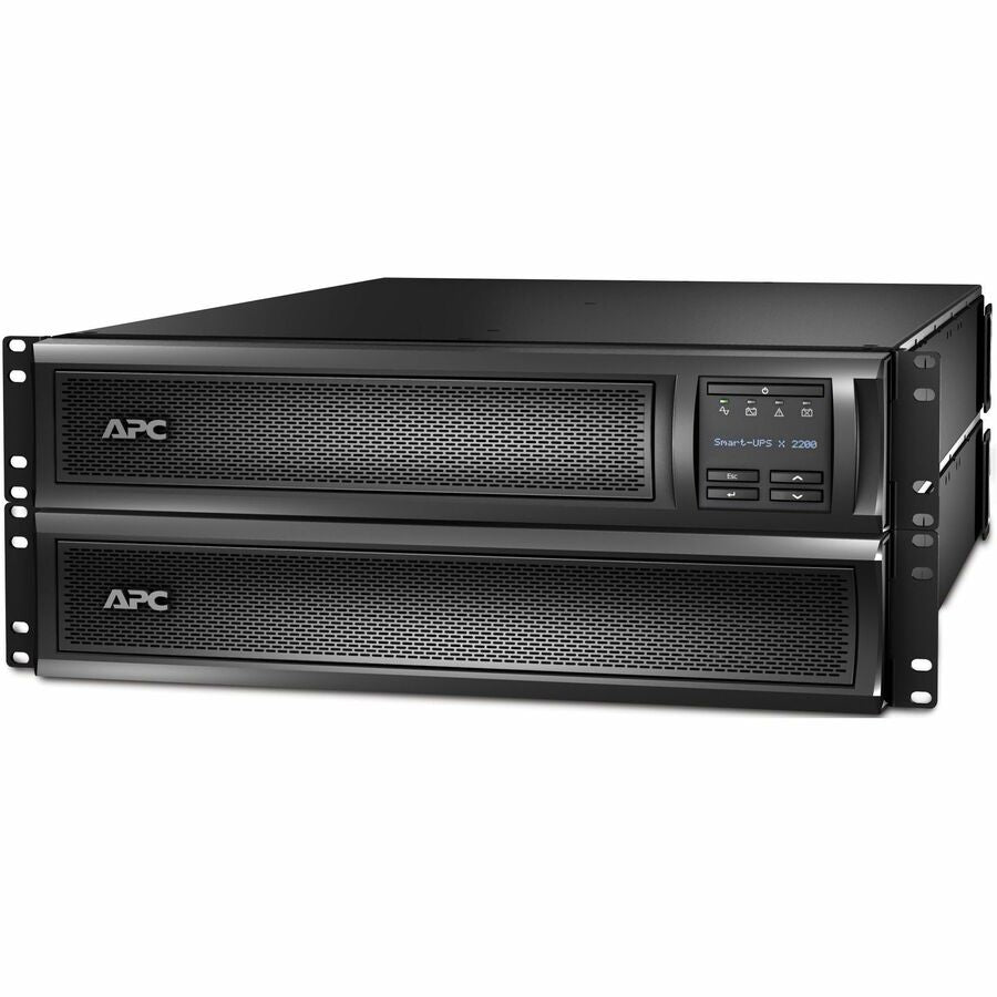 APC Smart-UPS X, Line Interactive, 2200VA, Rack/tower convertible 2U, 208V-230V, 8x C13+1x C19 IEC, SmartSlot, Extended runtime — SMX2200RMHV2U