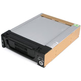 StarTech.com Aluminum Black SATA Hard Drive Drawer - Storage mobile rack - black — DRW150SATBK