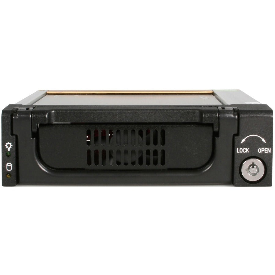 StarTech.com Aluminum Black SATA Hard Drive Drawer - Storage mobile rack - black — DRW150SATBK