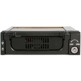 StarTech.com Aluminum Black SATA Hard Drive Drawer - Storage mobile rack - black — DRW150SATBK