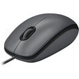 Logitech M100 Wired USB Mouse, 3-Buttons,1000 DPI Optical Tracking, Ambidextrous, Compatible with PC, Mac, Laptop (Gray) — 910-001601