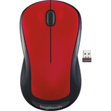 Logitech M310 Wireless Mouse, 2.4 GHz with USB Nano Receiver, 1000 DPI Optical Tracking, 18 Month Battery, Ambidextrous, Compatible with PC, Mac, Laptop, Chromebook (FLAME RED GLOSS) — 910-002486