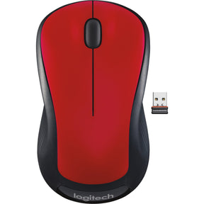 Logitech M310 Wireless Mouse, 2.4 GHz with USB Nano Receiver, 1000 DPI Optical Tracking, 18 Month Battery, Ambidextrous, Compatible with PC, Mac, Laptop, Chromebook (FLAME RED GLOSS) — 910-002486