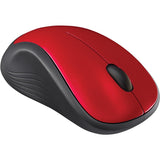 Logitech M310 Wireless Mouse, 2.4 GHz with USB Nano Receiver, 1000 DPI Optical Tracking, 18 Month Battery, Ambidextrous, Compatible with PC, Mac, Laptop, Chromebook (FLAME RED GLOSS) — 910-002486