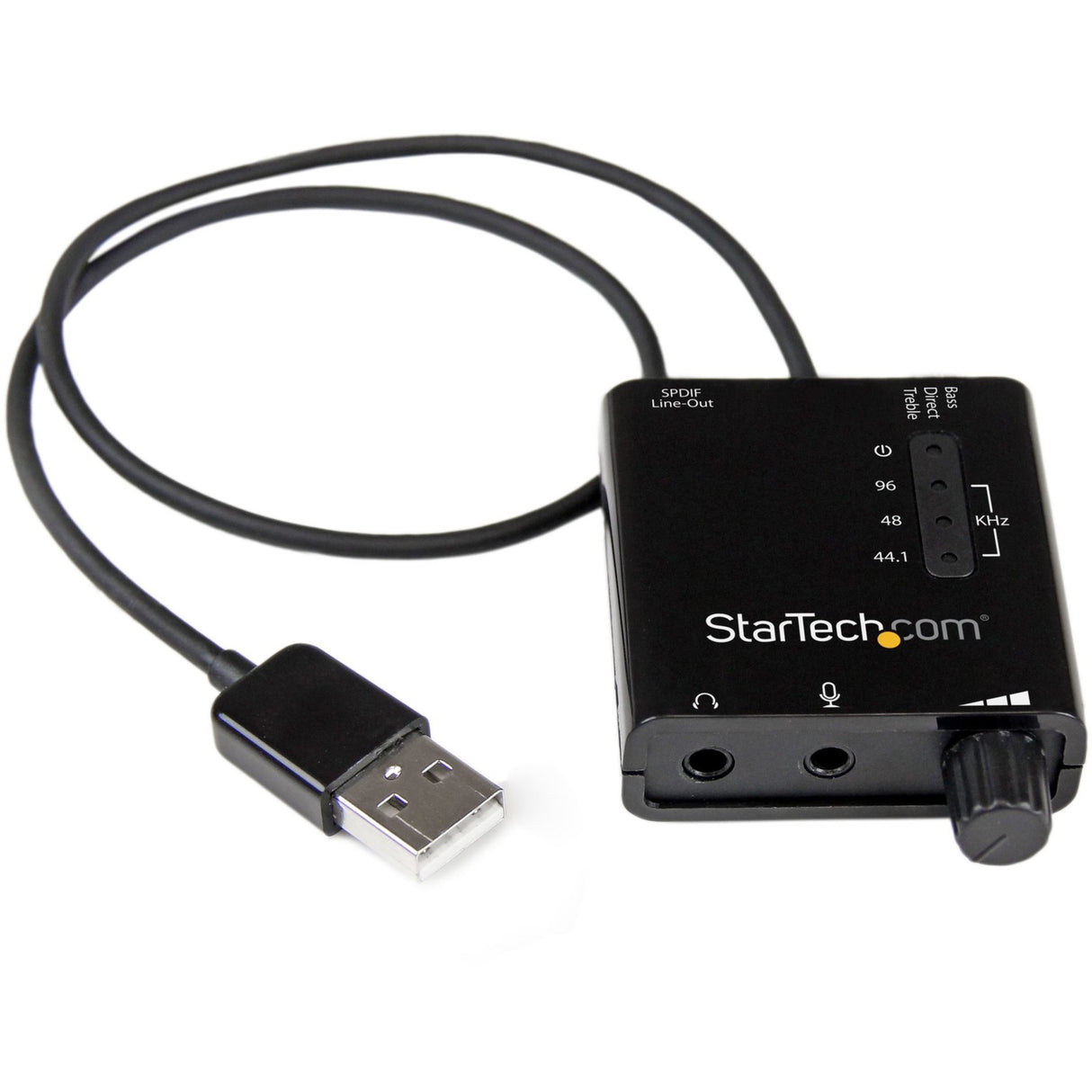 StarTech.com USB Stereo Audio Adapter External Sound Card with SPDIF Digital Audio — ICUSBAUDIO2D