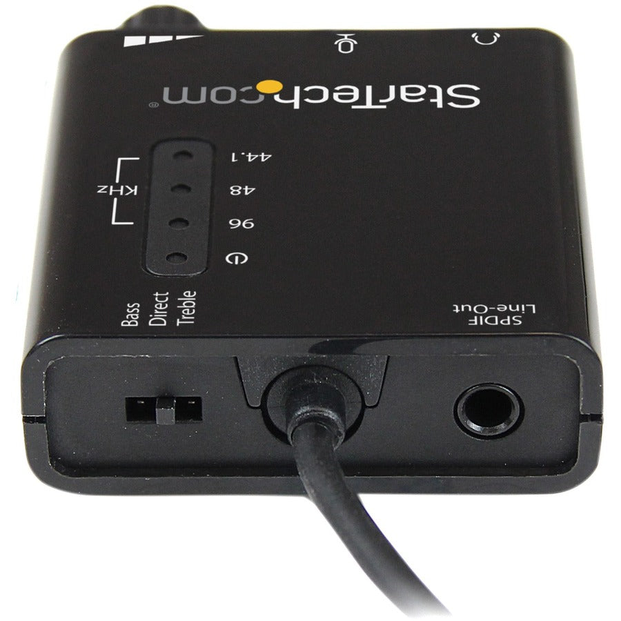 StarTech.com USB Stereo Audio Adapter External Sound Card with SPDIF Digital Audio — ICUSBAUDIO2D