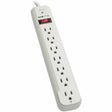 Eaton Tripp Lite Series Protect It! 7-Outlet Surge Protector, 6 ft. Cord, 1080 Joules, Diagnostic LED, Light Gray Housing — STRIKER