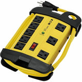 Eaton Tripp Lite Series Protect It! 8-Outlet Industrial Safety Surge Protector, 12 ft. Cord, 1500 Joules, Cord Wrap, Hang Holes — TLM812SA