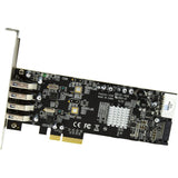 StarTech.com 4 Port PCI Express (PCIe) SuperSpeed USB 3.0 Card Adapter w/ 2 Dedicated 5Gbps Channels - UASP - SATA / LP4 Power — PEXUSB3S42V