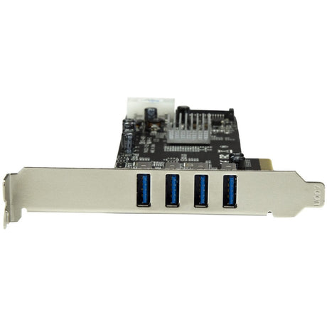 StarTech.com 4 Port PCI Express (PCIe) SuperSpeed USB 3.0 Card Adapter w/ 2 Dedicated 5Gbps Channels - UASP - SATA / LP4 Power — PEXUSB3S42V