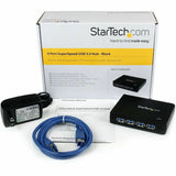 StarTech.com 4 Port Black SuperSpeed USB 3.0 Hub - 5Gbps — ST4300USB3