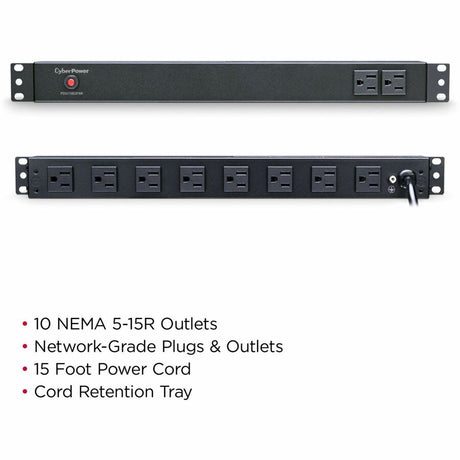 CyberPower PDU15B2F8R 100 - 125 VAC 15A Basic PDU — PDU15B2F8R