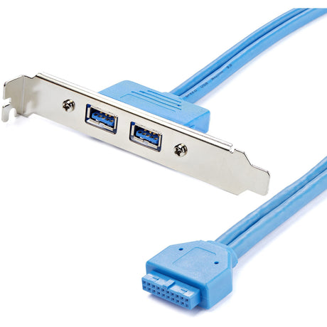 StarTech.com 2 Port USB 3.0 (5Gbps) A Female Slot Plate Adapter — USB3SPLATE