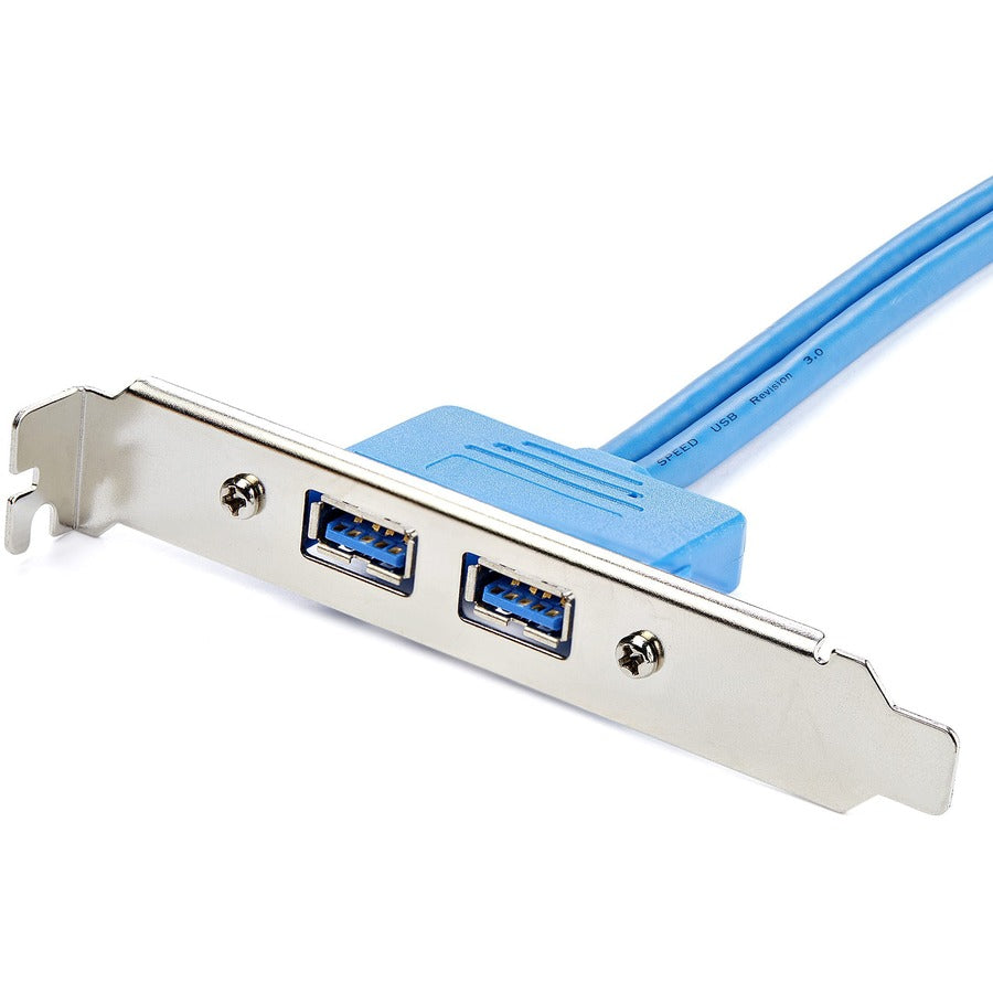 StarTech.com 2 Port USB 3.0 (5Gbps) A Female Slot Plate Adapter — USB3SPLATE