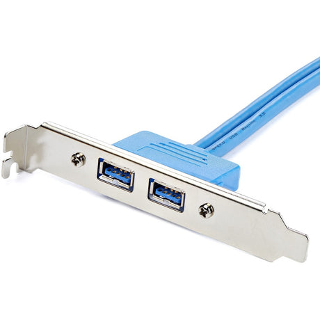 StarTech.com 2 Port USB 3.0 (5Gbps) A Female Slot Plate Adapter — USB3SPLATE