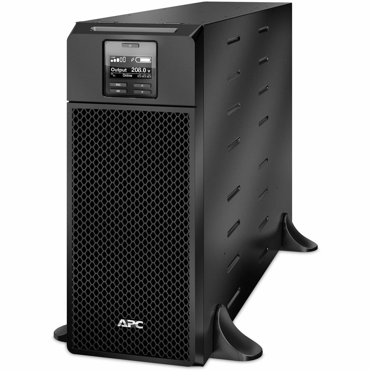 APC Smart-UPS On-Line, 6kVA/6kW, Tower, 208V, 2x L6-20R+3x L6-30R NEMA outlets, Network Card+SmartSlot, Extended runtime, W/O rail kit — SRT6KXLT