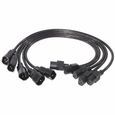 Power Cord Kit (5 ea), C13 to C14, 0.6m — AP9890