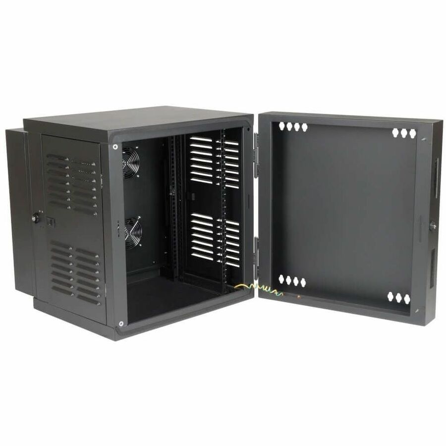 Eaton Tripp Lite Series SmartRack 12U Switch-Depth Wall-Mount Small Rack Enclosure for Harsh Environments, Hinged Back — SRW12USNEMA