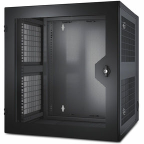 APC NetShelter 13U Wallmount Rack Cabinet Vented Door Double Hinged Server Depth — AR100HD