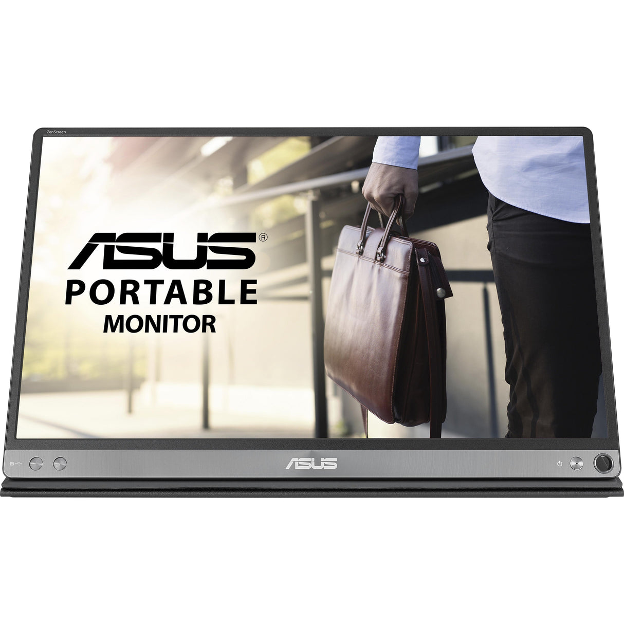 Asus ZenScreen MB16AC 16" Class Full HD LCD Monitor - 16:9 - Dark Gray, Black — MB16AC