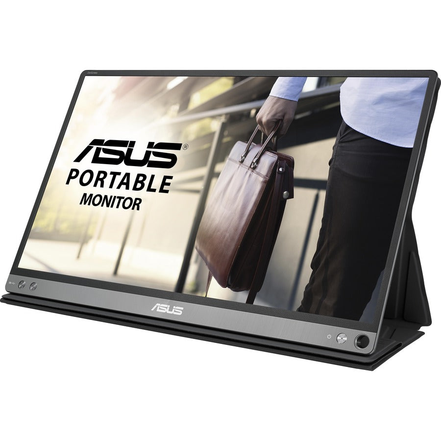 Asus ZenScreen MB16AC 16" Class Full HD LCD Monitor - 16:9 - Dark Gray, Black — MB16AC