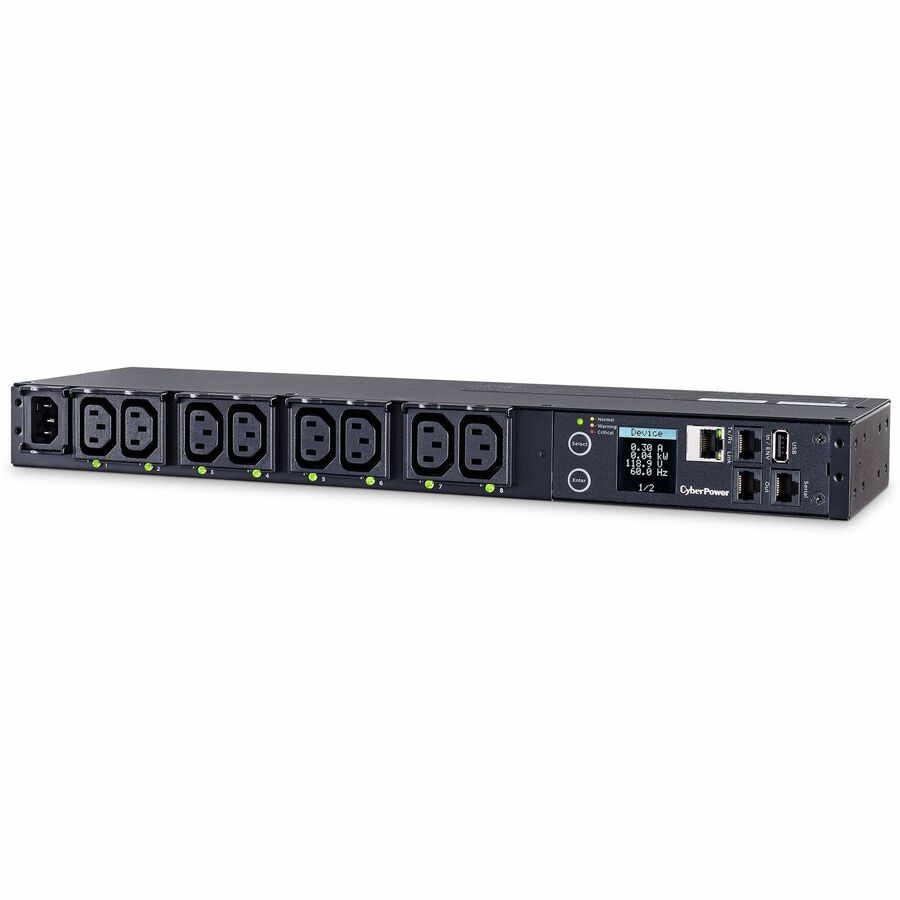 CyberPower PDU41004 Single Phase 100 - 240 VAC 15A Switched PDU — PDU41004