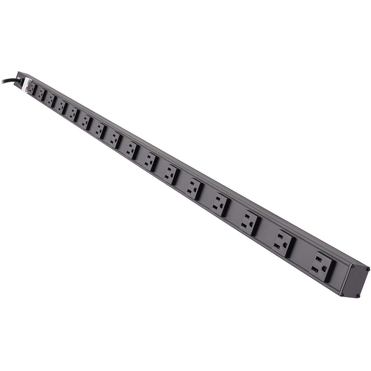Eaton Tripp Lite Series 16-Outlet Vertical Power Strip, 120V, 15A, NEMA 5-15P, 15 ft. (4.57 m) Cord, 48 in., Black Housing — PS4816B