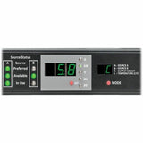 Eaton Tripp Lite Series 5.8kW Single-Phase Monitored Automatic Transfer Switch PDU, 2 200-240V 30A L6-30P Inputs, 1 L6-30R Outlet, 1U — PDUMNH30HVAT
