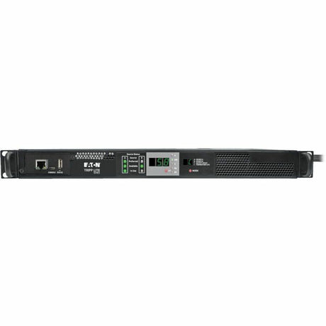 Eaton Tripp Lite Series 5.8kW Single-Phase Monitored Automatic Transfer Switch PDU, 2 200-240V 30A L6-30P Inputs, 1 L6-30R Outlet, 1U — PDUMNH30HVAT