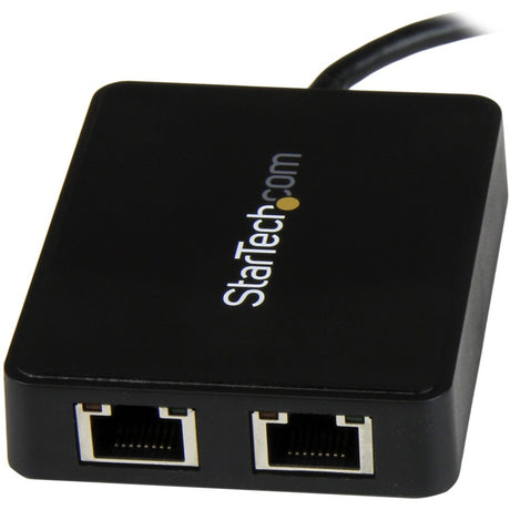 StarTech.com USB C to Dual Gigabit Ethernet Adapter with USB 3.0 (Type-A) Port - USB Type-C Gigabit Network Adapter — US1GC301AU2R
