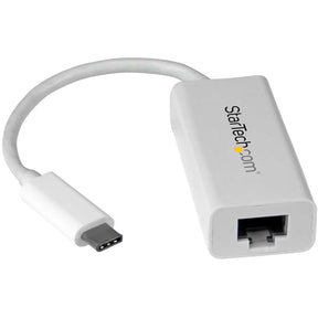 StarTech.com USB-C to Gigabit Ethernet Adapter - White - Thunderbolt 3 Port Compatible - USB Type C Network Adapter — US1GC30W