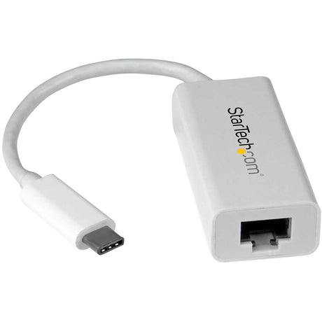 StarTech.com USB-C to Gigabit Ethernet Adapter - White - Thunderbolt 3 Port Compatible - USB Type C Network Adapter — US1GC30W