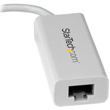 StarTech.com USB-C to Gigabit Ethernet Adapter - White - Thunderbolt 3 Port Compatible - USB Type C Network Adapter — US1GC30W