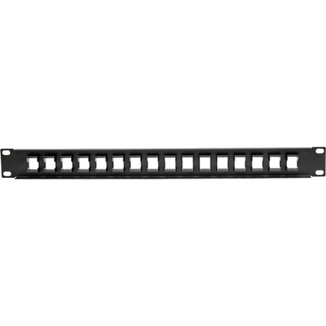 Eaton Tripp Lite Series 16-Port 1U Rack-Mount Unshielded Blank Keystone/Multimedia Patch Panel, RJ45 Ethernet, USB, HDMI, Cat5e/6 — N062-016-KJ