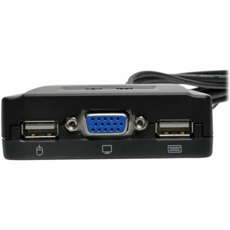 Eaton Tripp Lite Series 2-Port USB/VGA Cable KVM Switch with Cables and USB Peripheral Sharing — B032-VU2