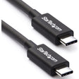 StarTech.com 50cm (1.6ft) Thunderbolt 3 Cable, 40Gbps, 100W PD, 4K/5K Video, Thunderbolt-Certified, Compatible w/ TB4/USB 3.2/DisplayPort — TBLT34MM50CM