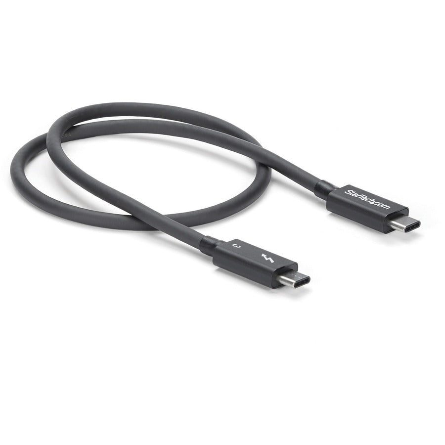 StarTech.com 50cm (1.6ft) Thunderbolt 3 Cable, 40Gbps, 100W PD, 4K/5K Video, Thunderbolt-Certified, Compatible w/ TB4/USB 3.2/DisplayPort — TBLT34MM50CM