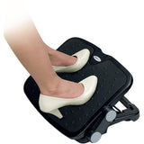 StarTech.com Adjustable Under Desk Foot Rest - Ergonomic Footrest - Large 18x14in - Office Footrest Stool w/ Adjustable Height, Angle — FTRST1
