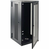 Eaton Tripp Lite Series SmartRack 26U Low-Profile Switch-Depth Wall-Mount Half-Height Rack Enclosure, Clear Acrylic Window, Hinged Back — SRW26USG