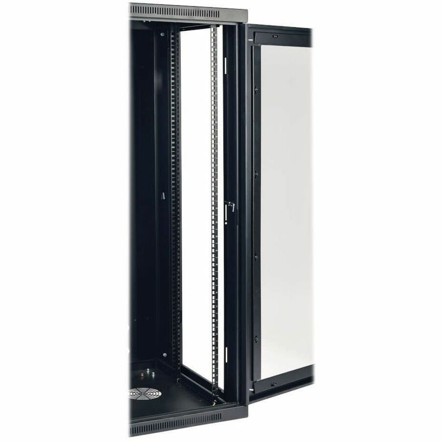 Eaton Tripp Lite Series SmartRack 26U Low-Profile Switch-Depth Wall-Mount Half-Height Rack Enclosure, Clear Acrylic Window, Hinged Back — SRW26USG