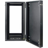 Eaton Tripp Lite Series SmartRack 26U Low-Profile Switch-Depth Wall-Mount Half-Height Rack Enclosure, Clear Acrylic Window, Hinged Back — SRW26USG
