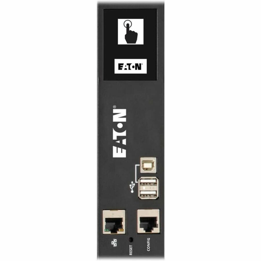 Eaton 23kW 220-240V 3PH Switched PDU - LX Interface, Gigabit, 30 Outlets, IEC 309 32A Red 380-415V Input, LCD, 1.8 m Cord, 0U 1.8 m Height, TAA — PDU3XEVSR6G32B