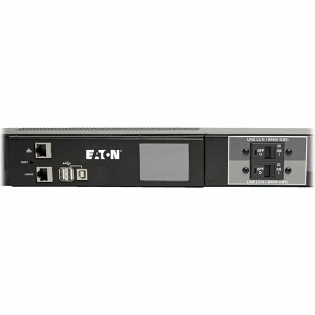 Eaton 23kW 220-240V 3PH Switched PDU - LX Interface, Gigabit, 30 Outlets, IEC 309 32A Red 380-415V Input, LCD, 1.8 m Cord, 0U 1.8 m Height, TAA — PDU3XEVSR6G32B
