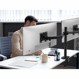 SIIG Dual Monitor Articulating Desk Mount - Fits 13" to 32" monitors - Max Load 19.8 lbs each - VESA Plate 75x75/100x100mm — CE-MT1822-S1