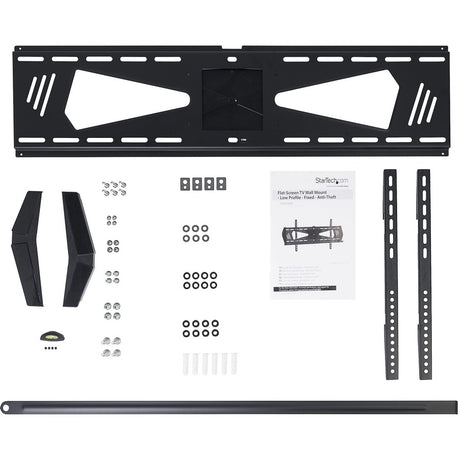 StarTech.com Low Profile TV Mount - Fixed - Anti-Theft - Flat Screen TV Wall Mount for 37" to 75" TVs - VESA Wall Mount — FPWFXBAT